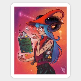 Aries Witch Sticker